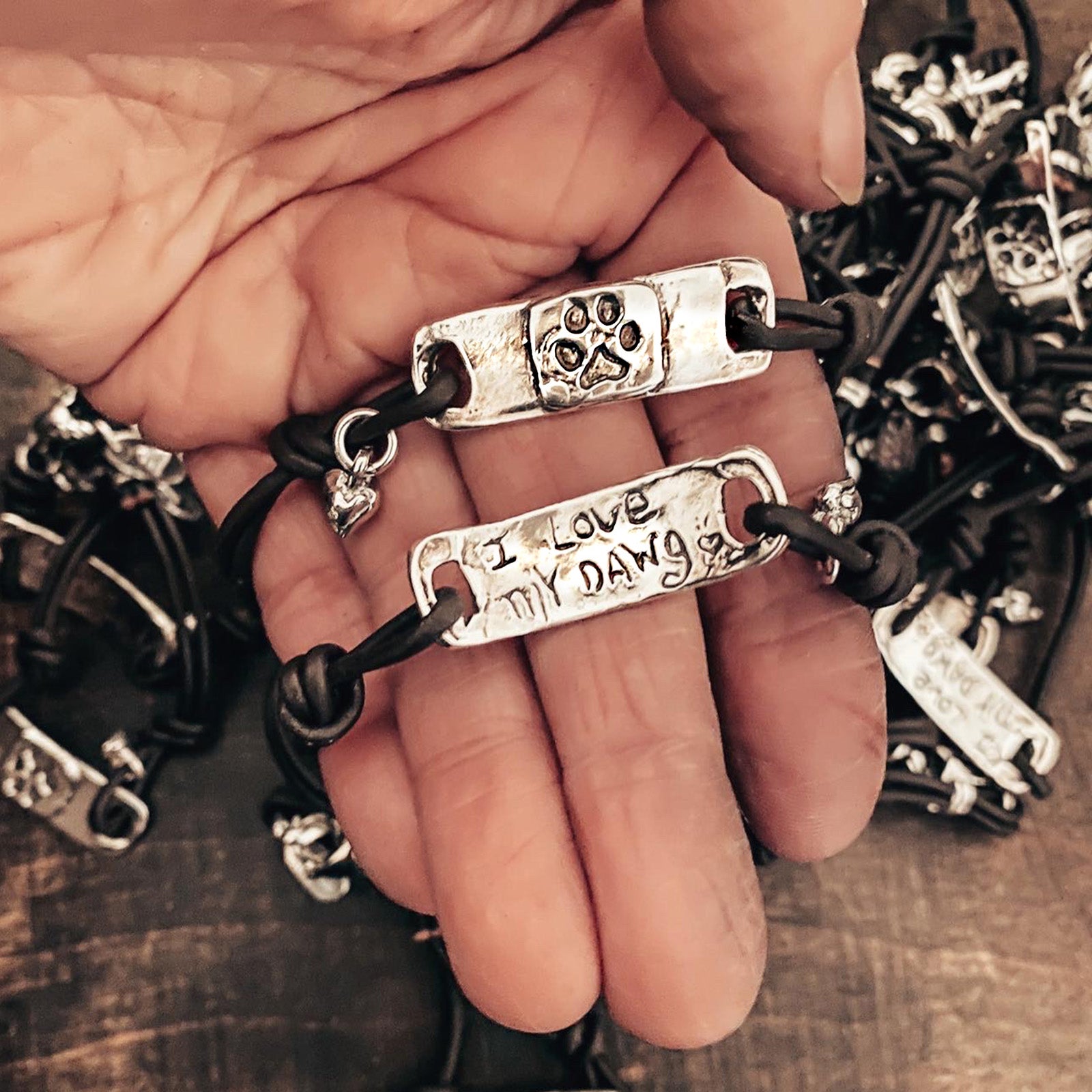 Paw Print Bracelet-I love my dawg