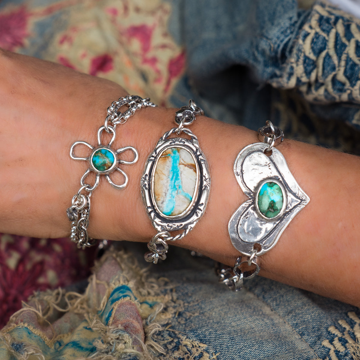Go With All of Your Heart Turquoise Bracelet