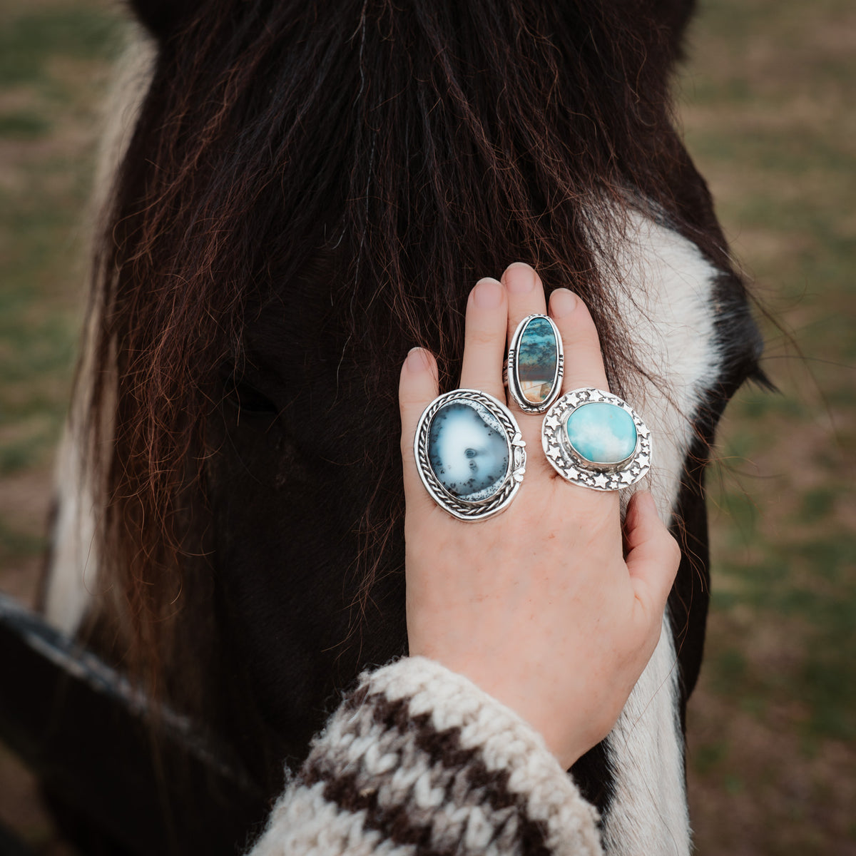 Shadow Moon Ring - Size 9.25