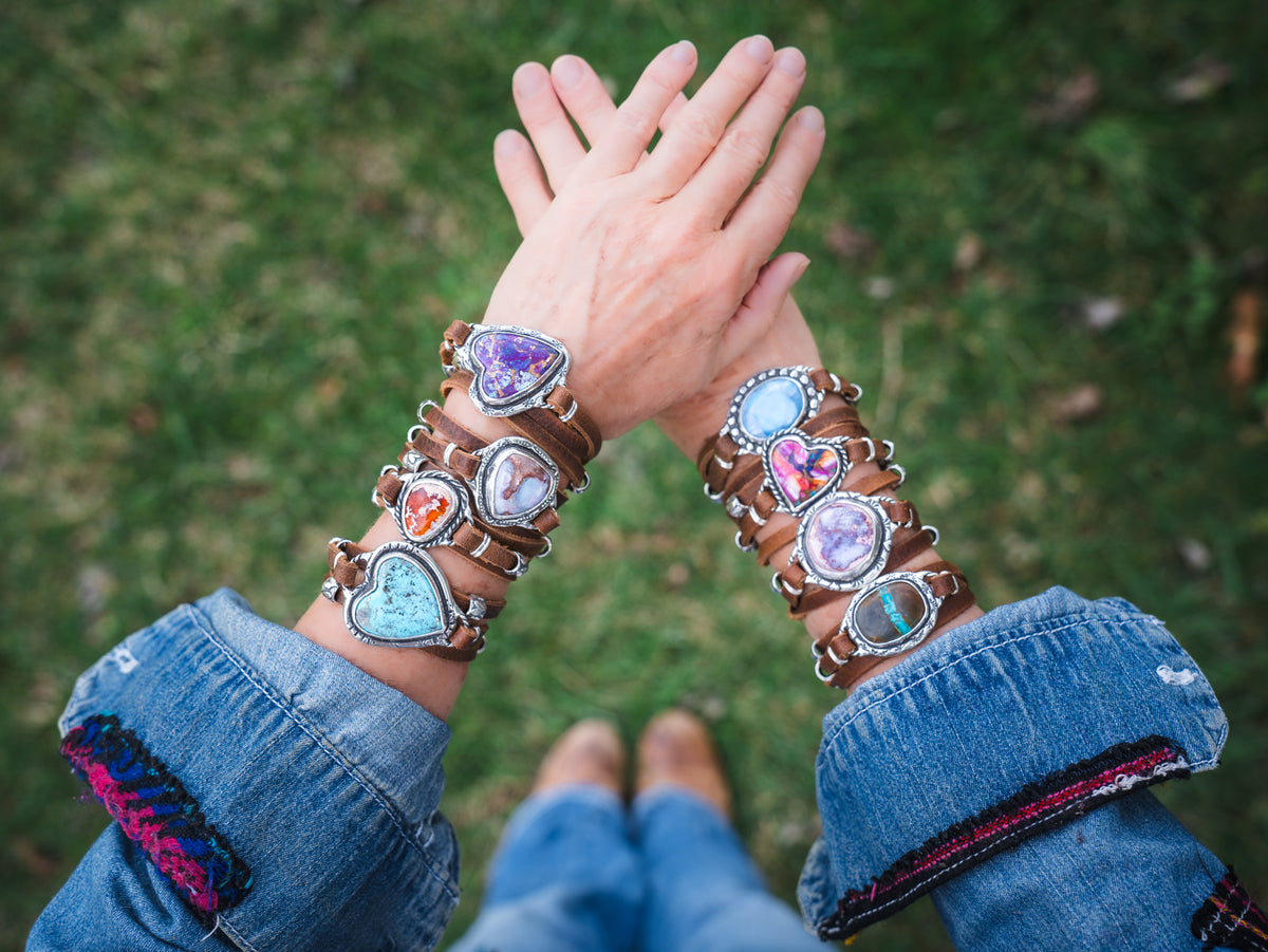 Fire Opal Wrap Bracelet