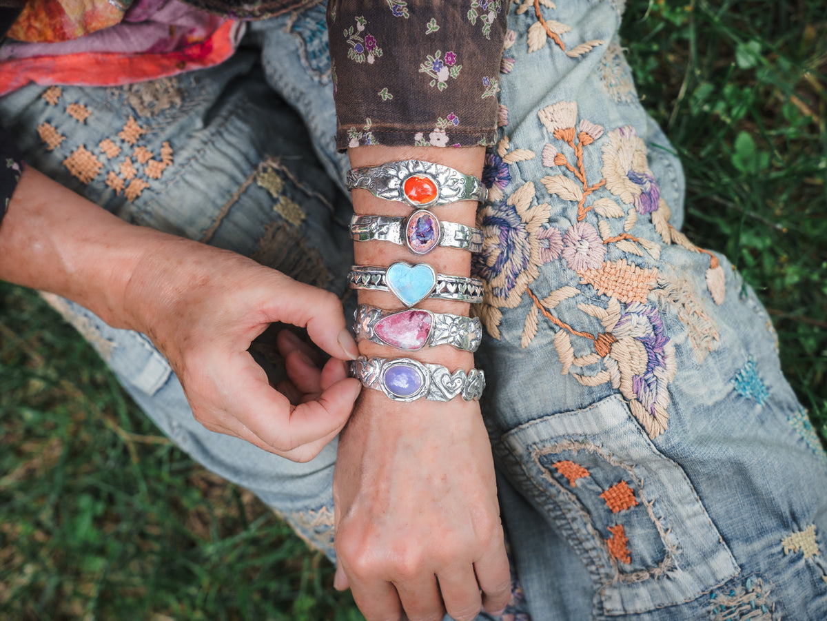 All of my Heart Turquoise Cuff