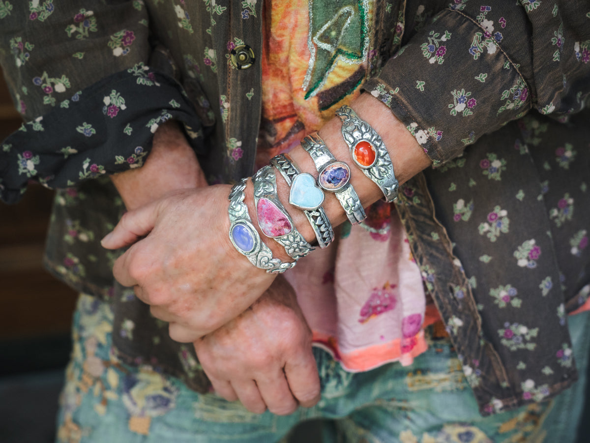 Celebrate Life Aquamarine Cuff