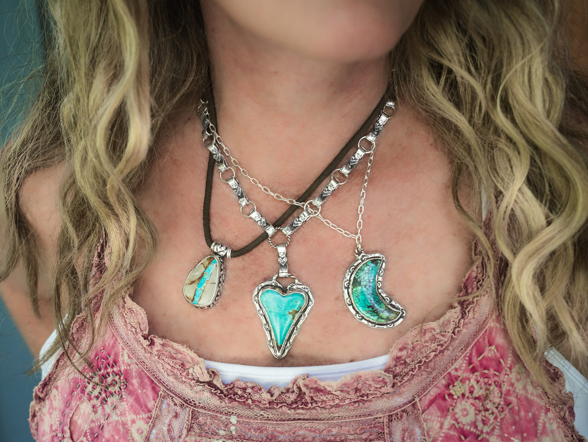 Live Brave Turquoise Necklace