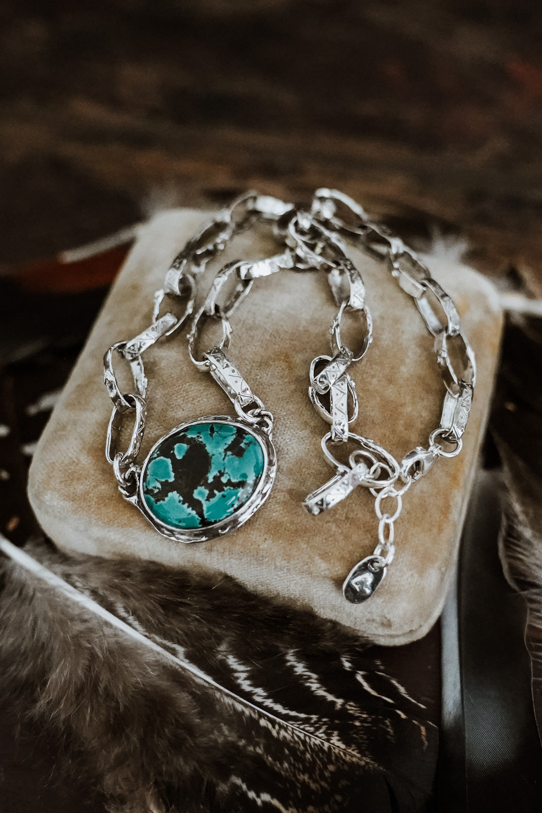 Treasure Life  Necklace- Cloud Mountain Turquoise