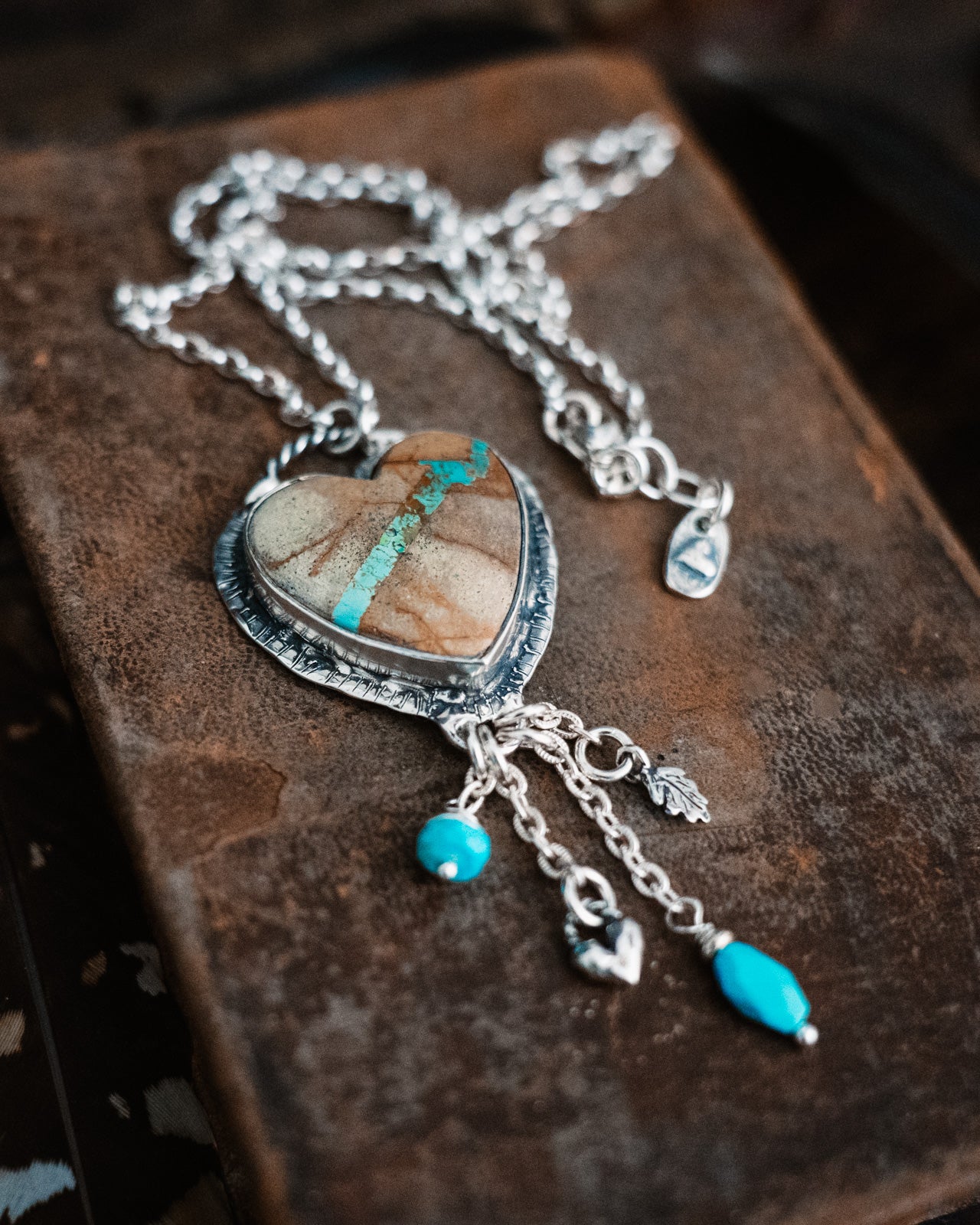 heart shaped turquoise necklace