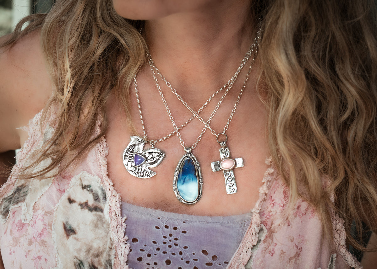 Paint Your Dreams Australian Opal Necklace