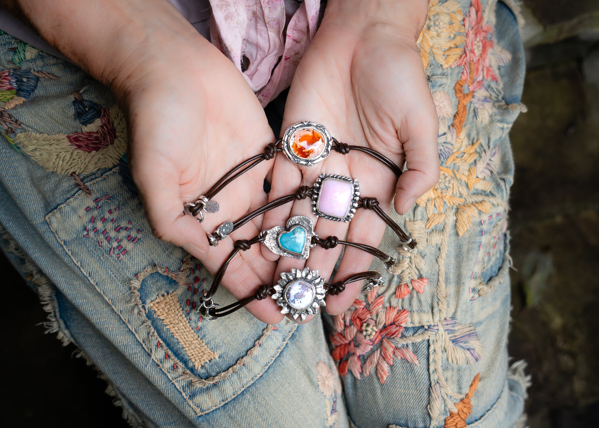 Fire Opal Boheme Bracelet