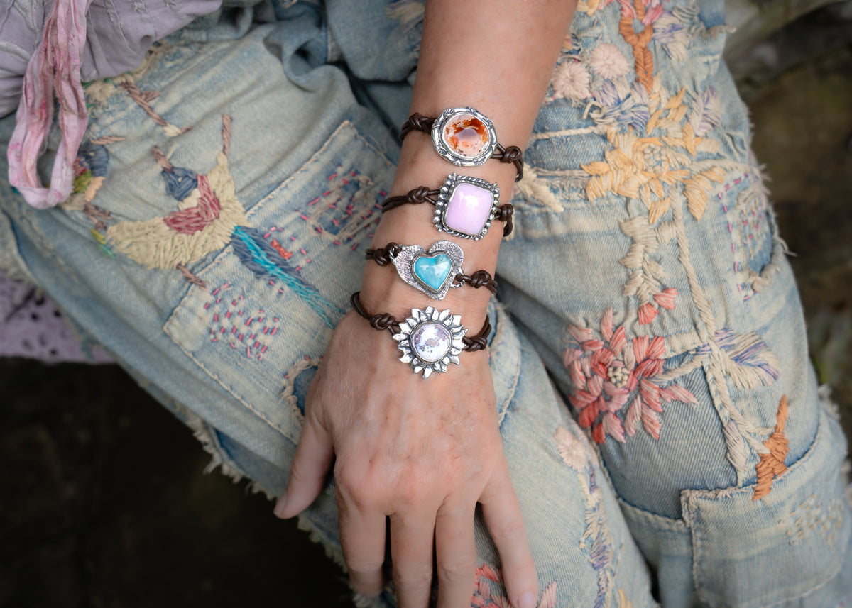 Fire Opal Boheme Bracelet