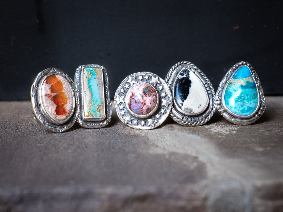 Spirit Waters Ribbon Turquoise Ring- adjusted to your size