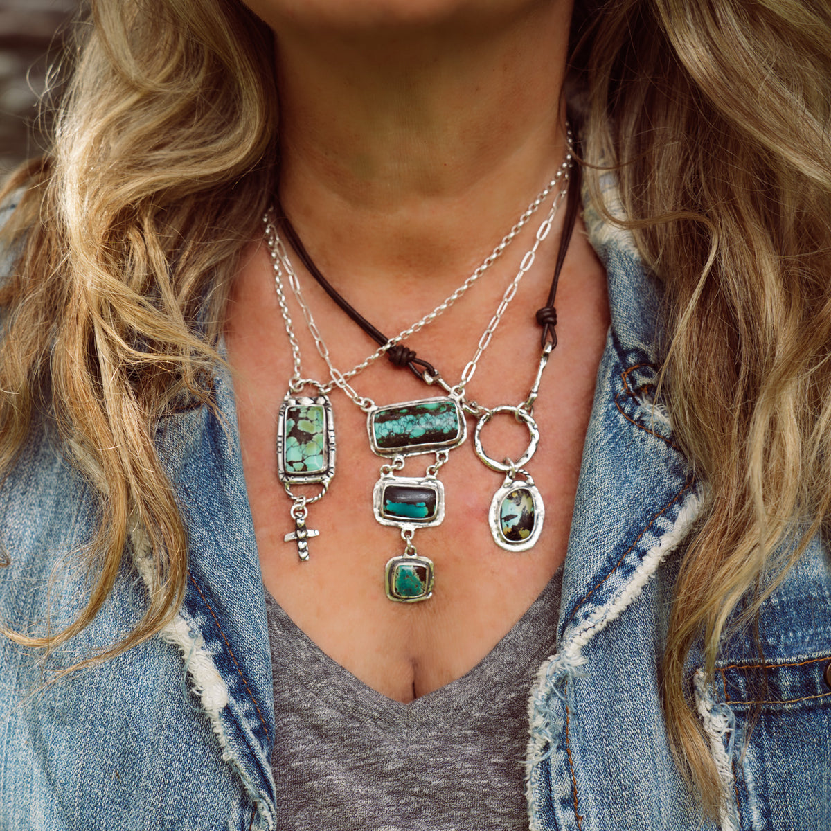 Faith and Strength Turquoise Necklace