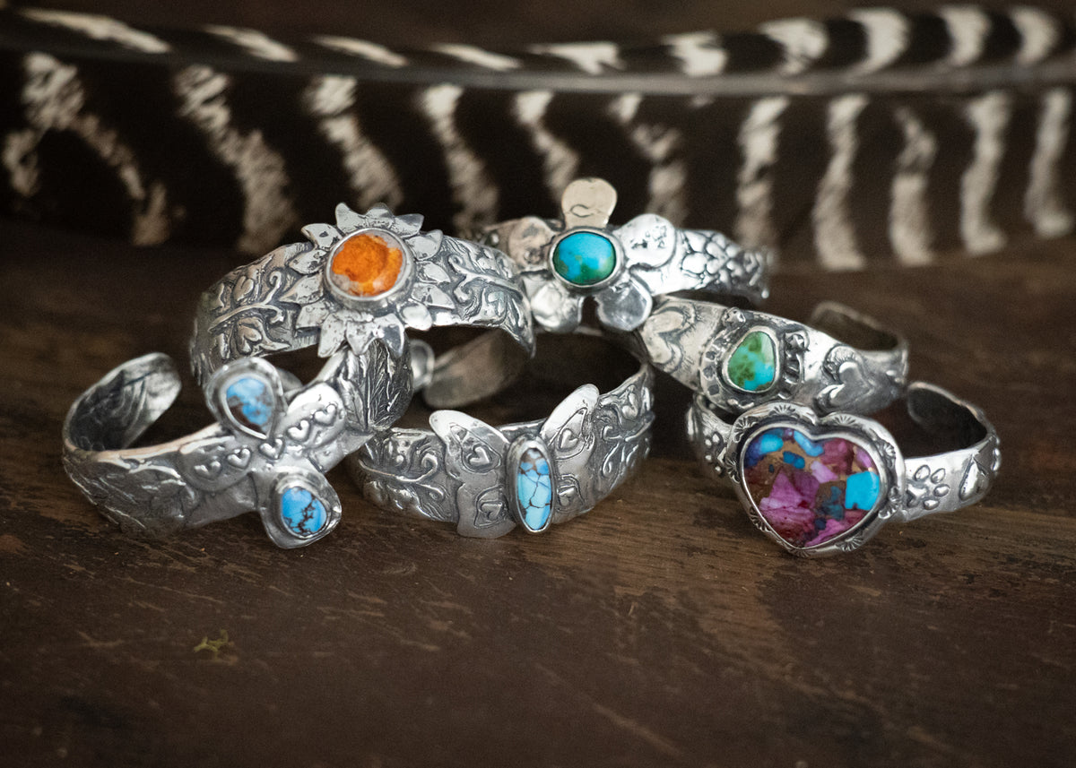 Big Horseshoe Golden Hills Lavender Turquoise Cuff