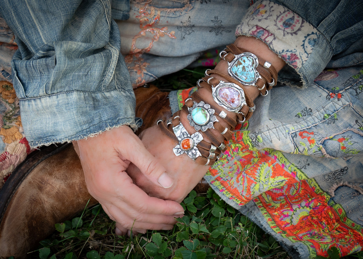 Faith Lights the Way Fire Opal Wrap Bracelet