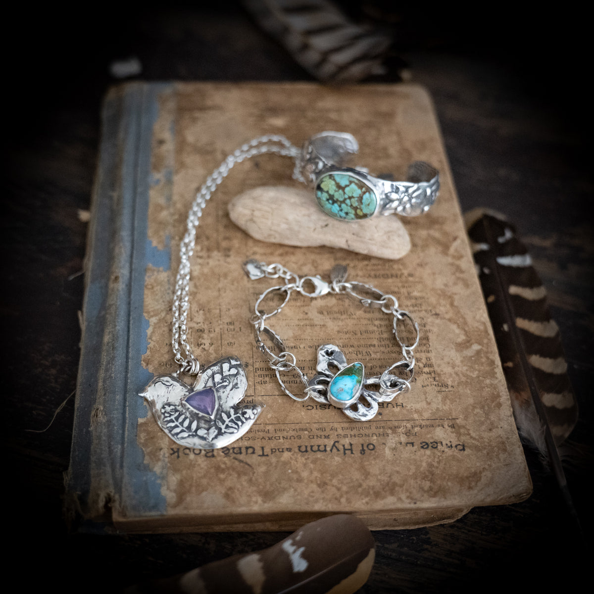 CUSTOM FOR MARY- Butterfly Turquoise Bracelet
