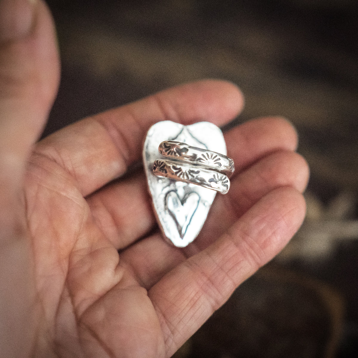 Cowgirl Heart Turquoise Ring - adjusted to your size