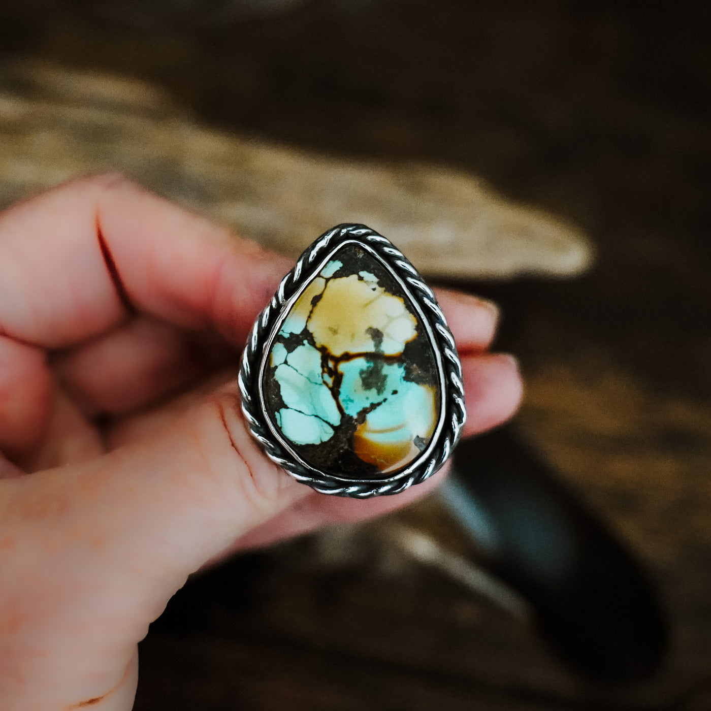 Bold Western Turquoise Rings - Island Cowgirl