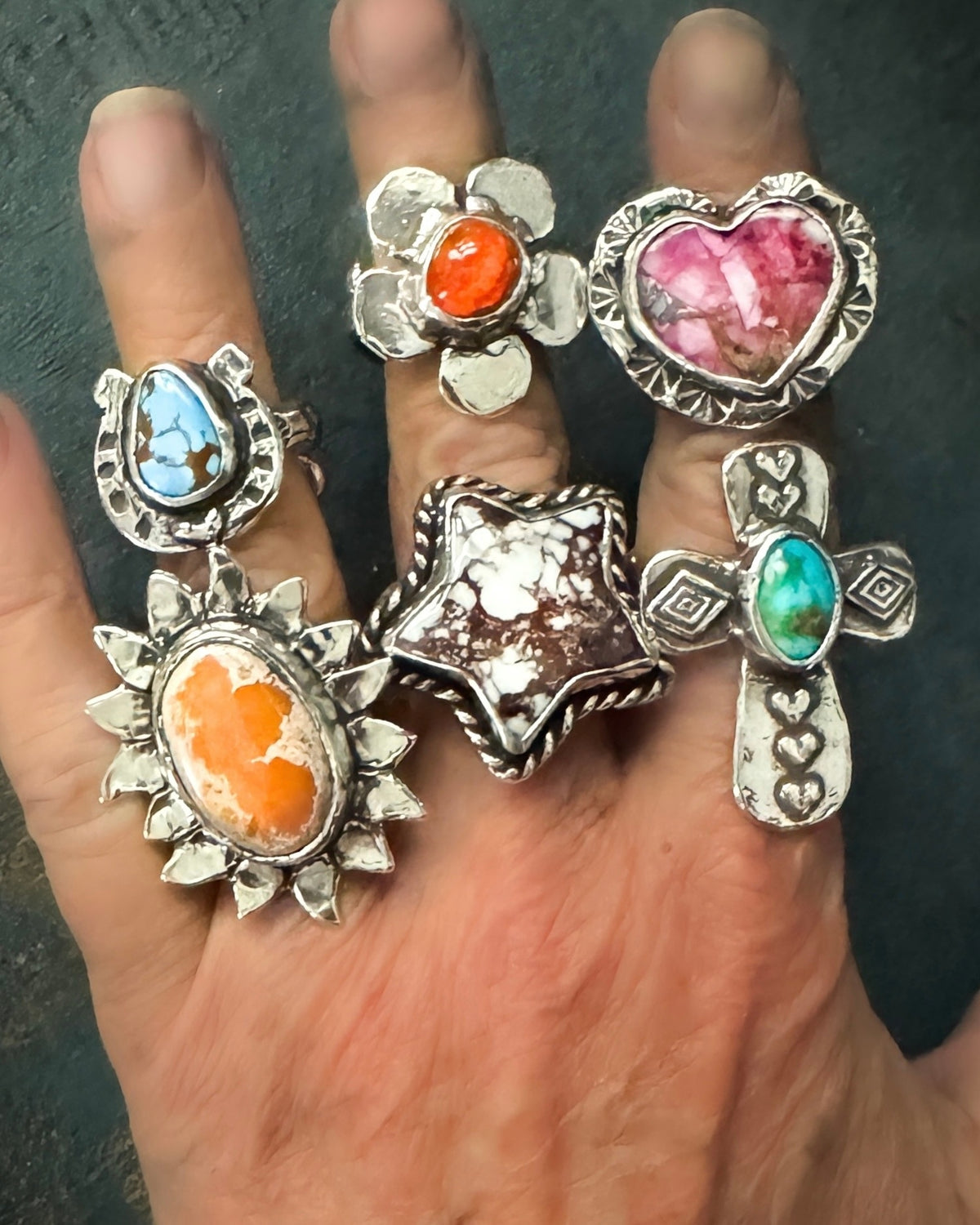 Suncatcher Fire Opal Ring- Adjusted to your size