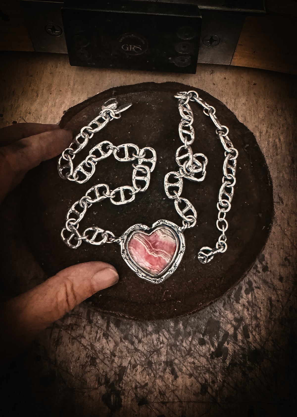 Seek Peace Heart Necklace