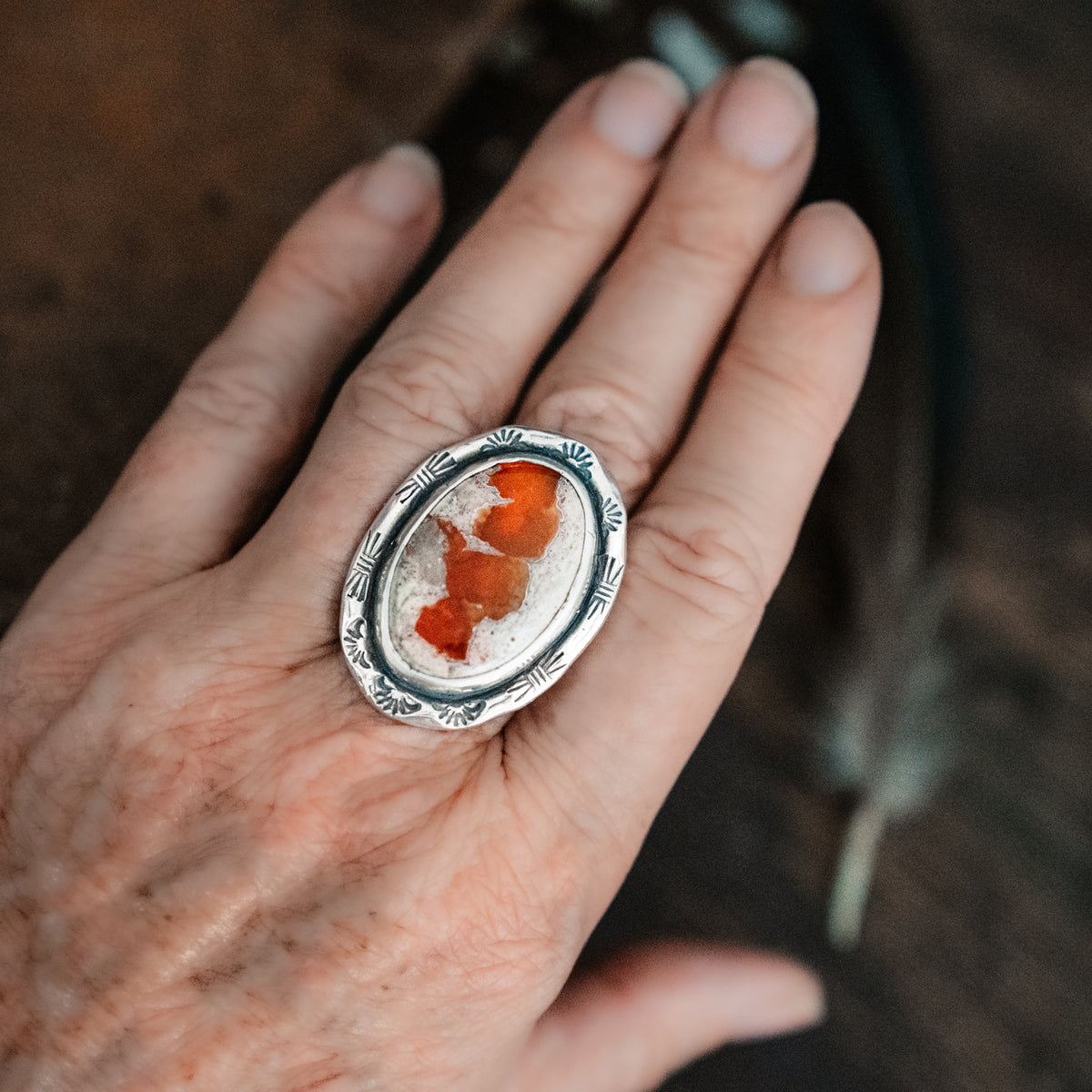 Soul Afire Fire Opal Ring - adjusted to your size