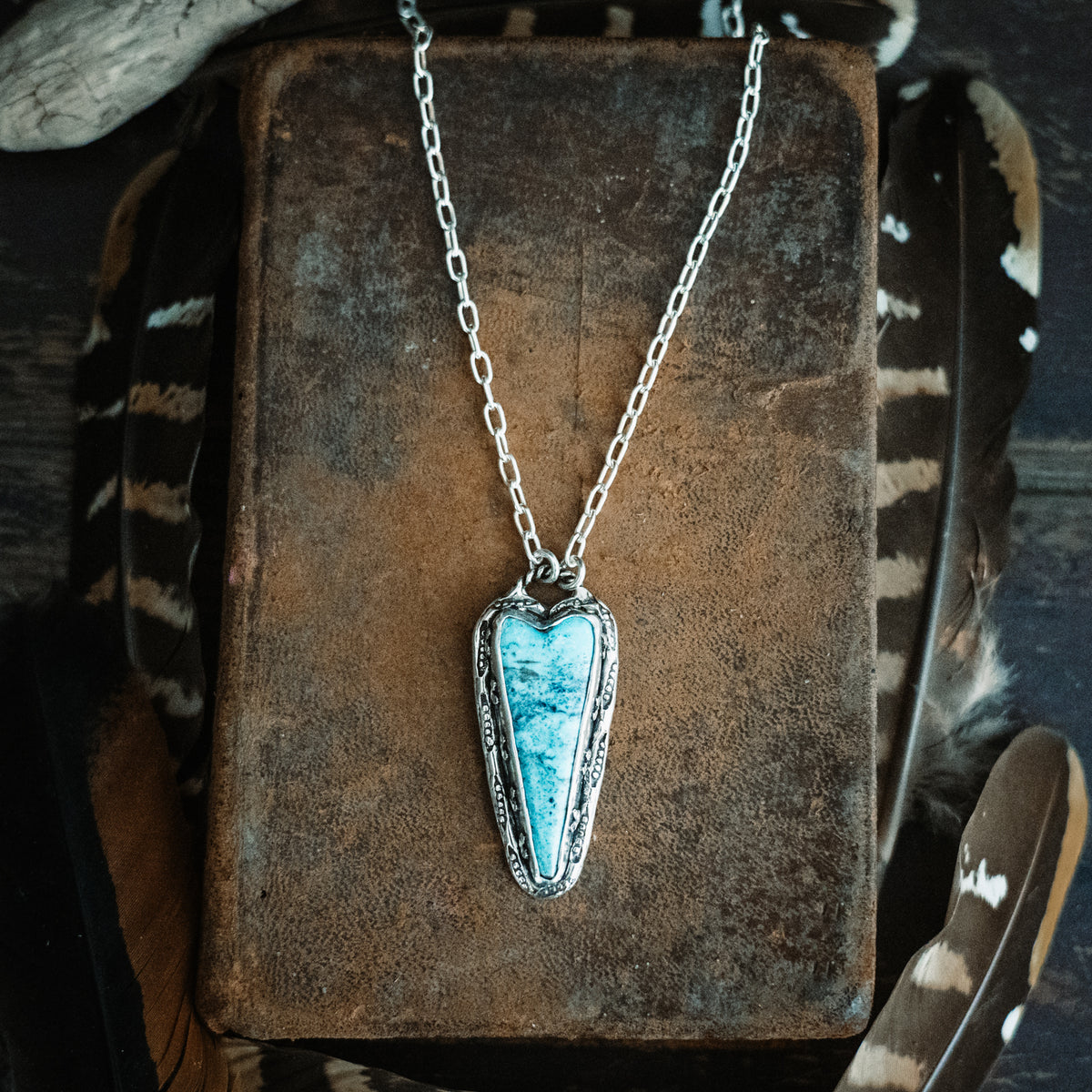 All of My Love Turquoise Heart Necklace