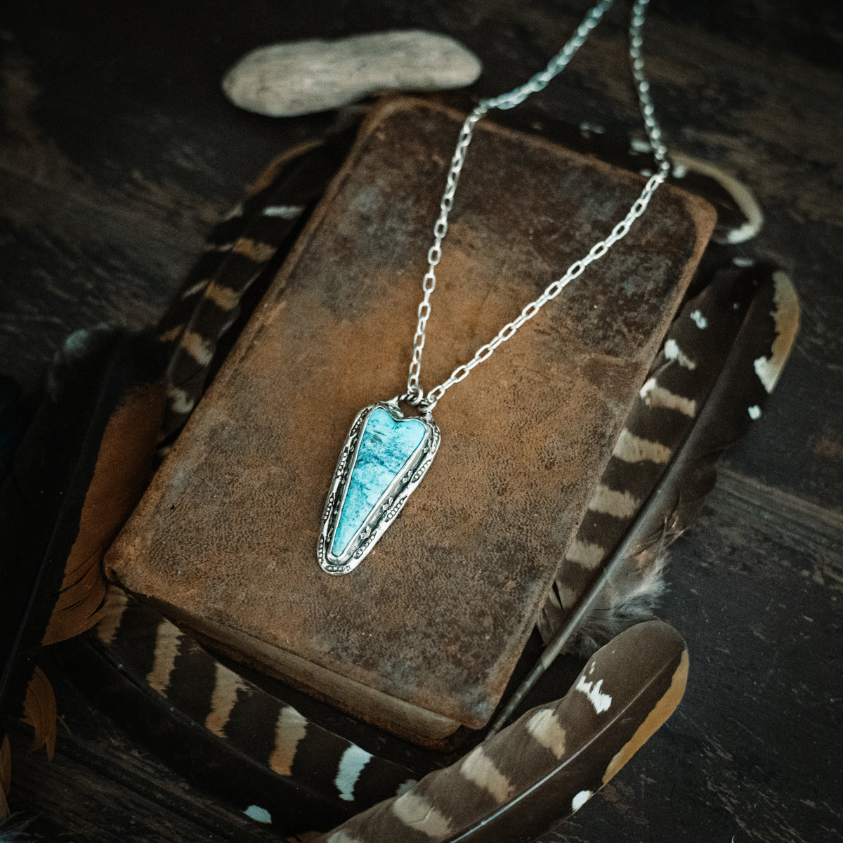 All of My Love Turquoise Heart Necklace