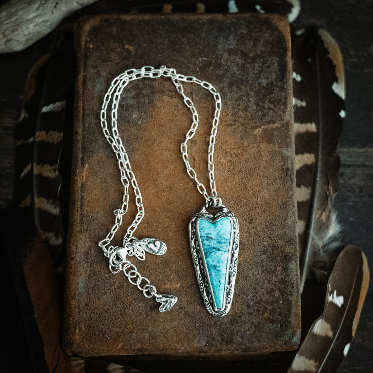 All of My Love Turquoise Heart Necklace
