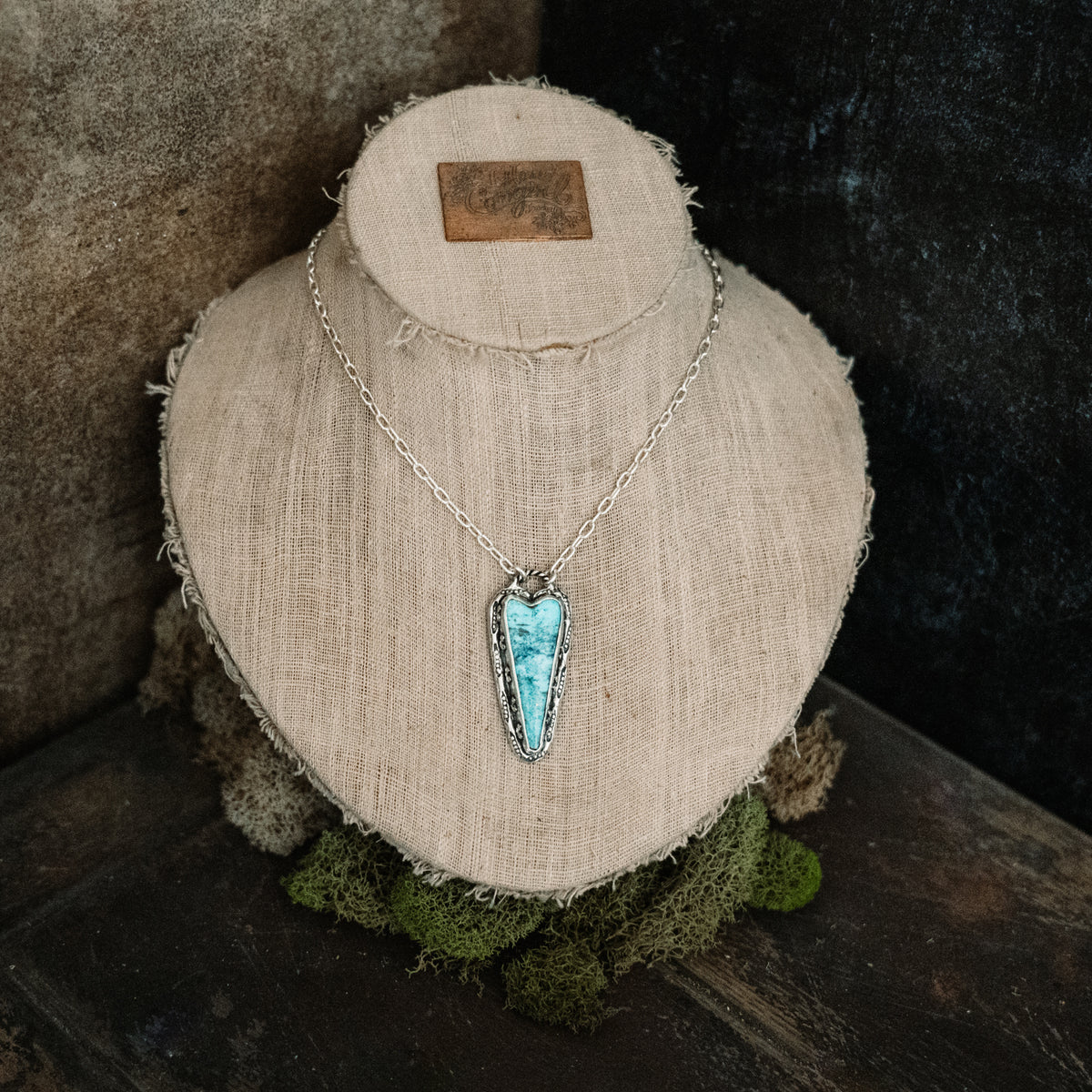 All of My Love Turquoise Heart Necklace