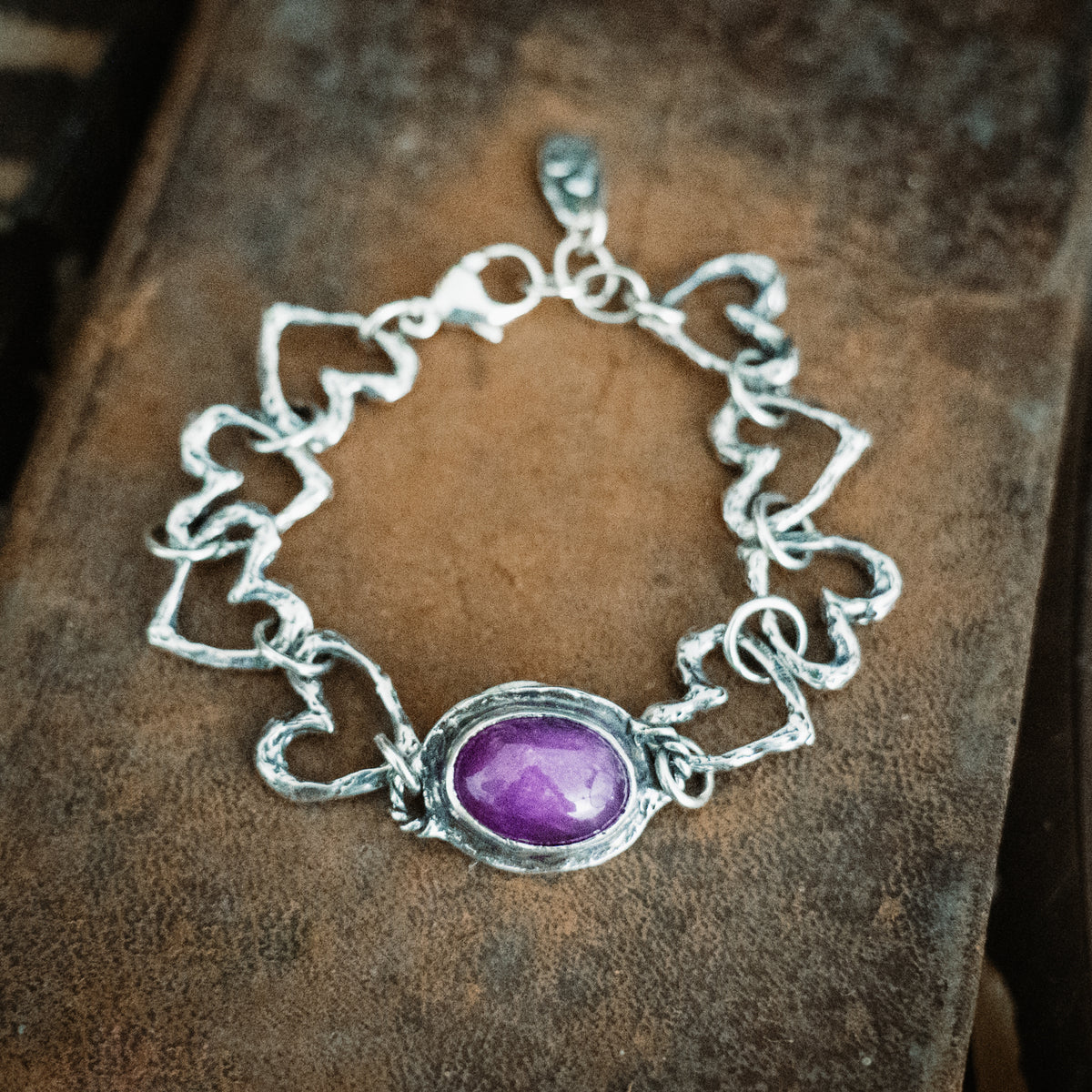 All of my Heart Pink Sapphire Bracelet