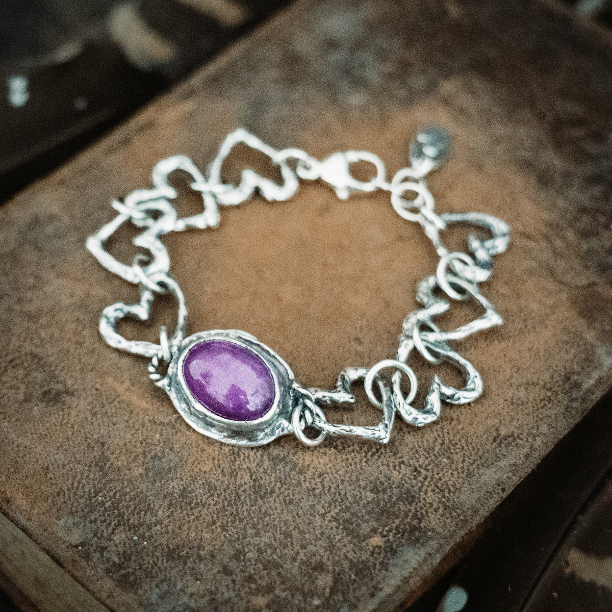 All of my Heart Pink Sapphire Bracelet