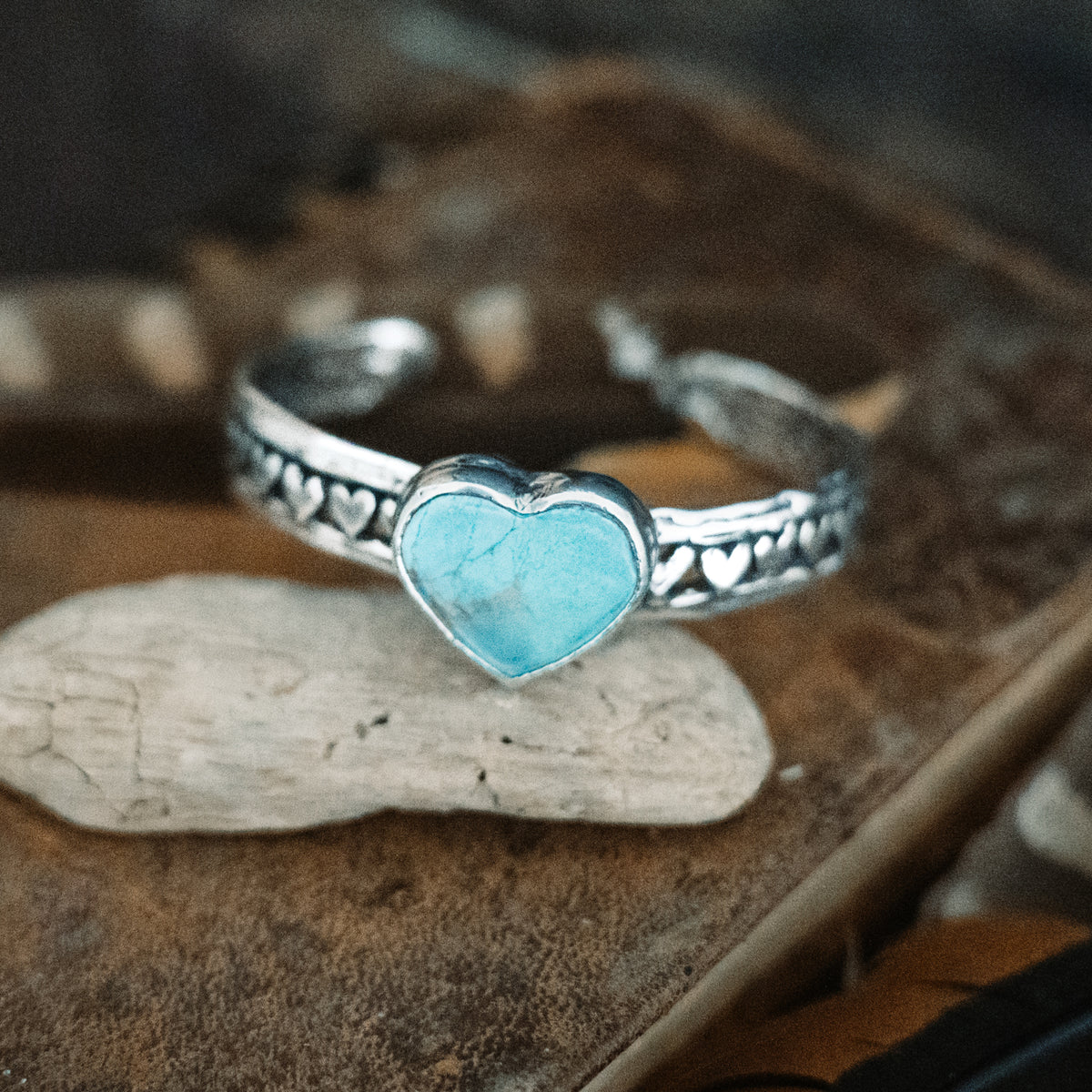 All of my Heart Turquoise Cuff