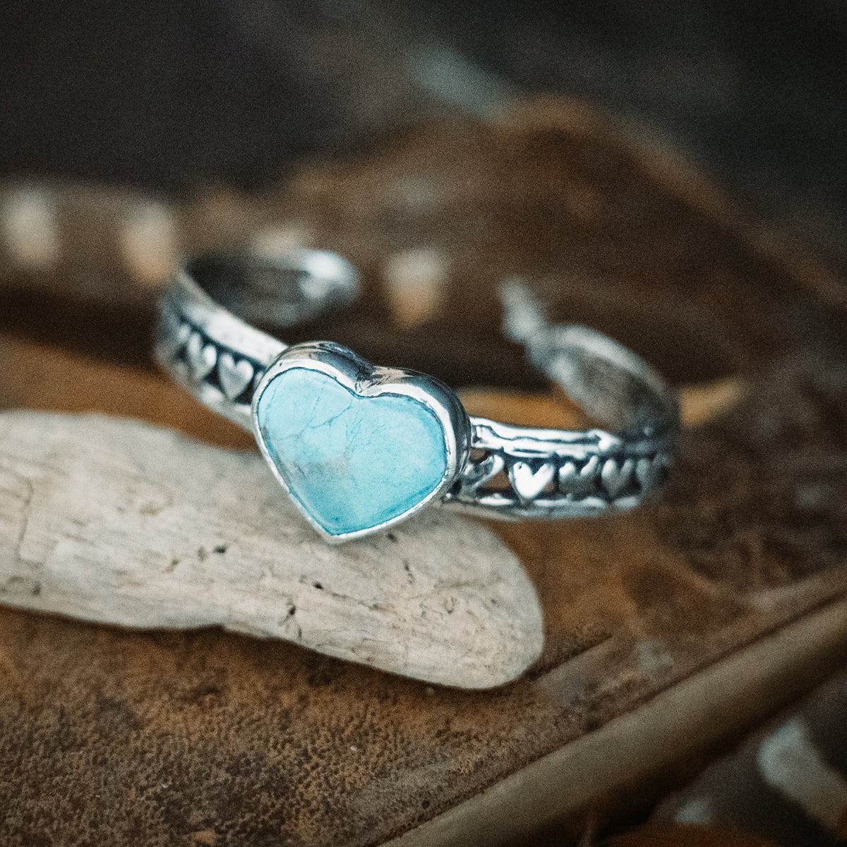 All of my Heart Turquoise Cuff