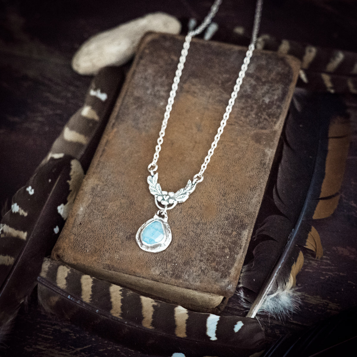 Always Bloom Aquamarine Necklace