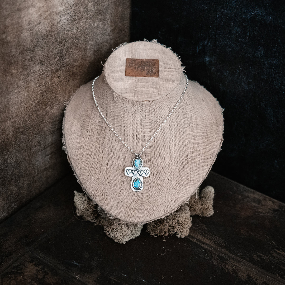 Always Faith Golden Lavender Turquoise Necklace