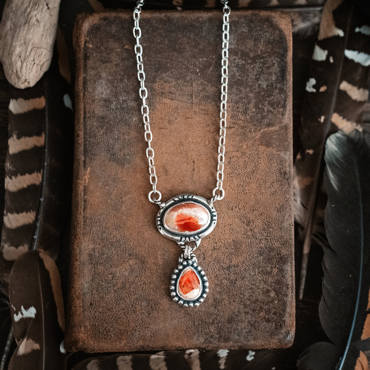 Be Strong Fire Opal Necklace