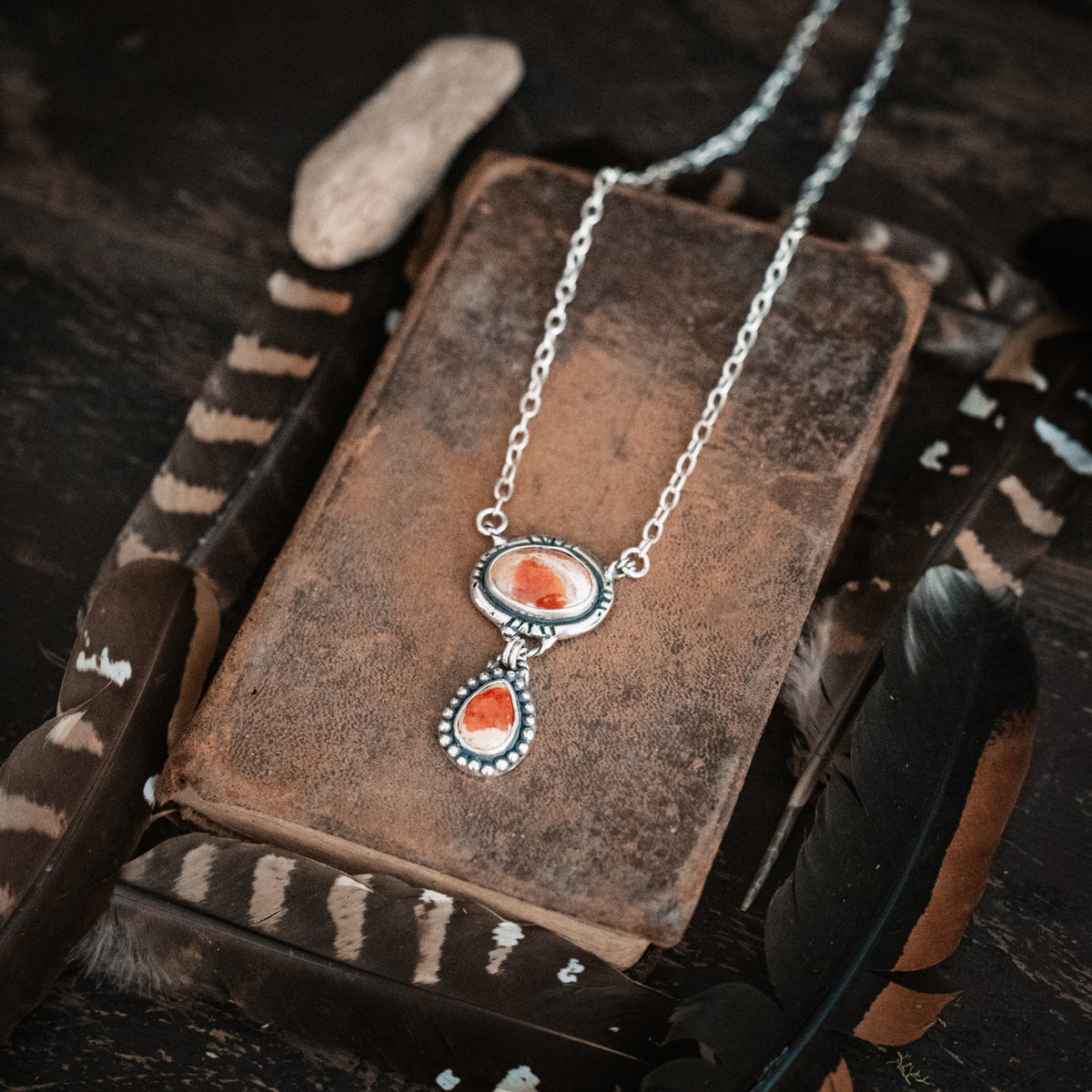 Be Strong Fire Opal Necklace