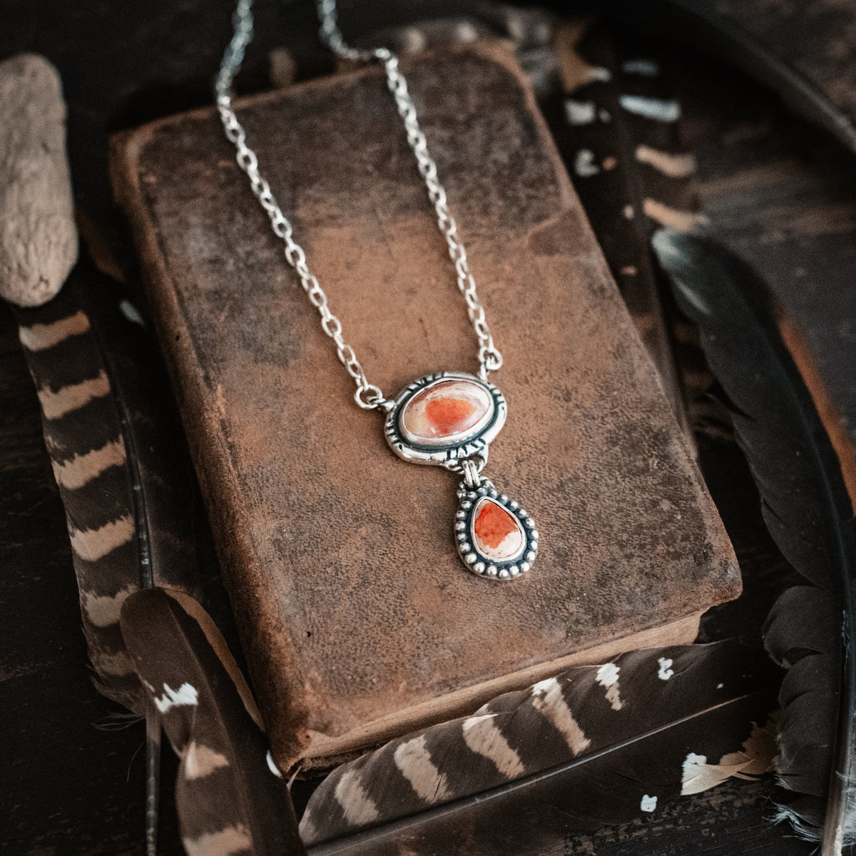 Be Strong Fire Opal Necklace