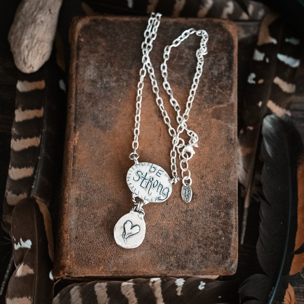 Be Strong Fire Opal Necklace