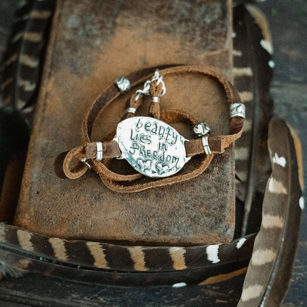 Beauty Lies In Freedom Cantera Opal Wrap Bracelet