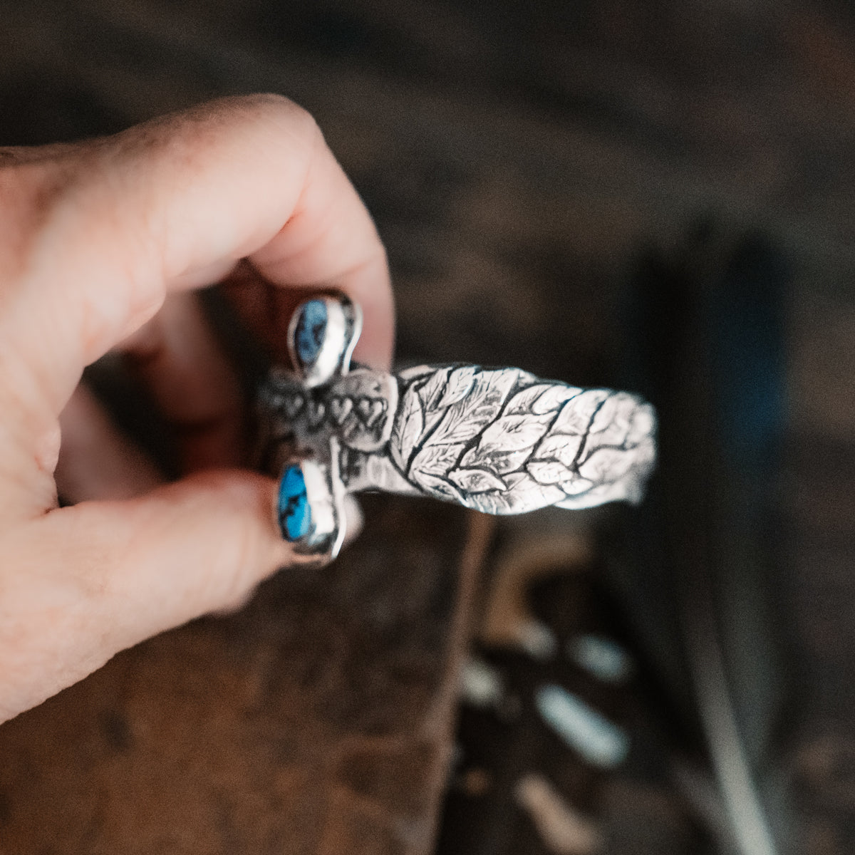 Big Faith Golden Hills Lavender Turquoise Cuff
