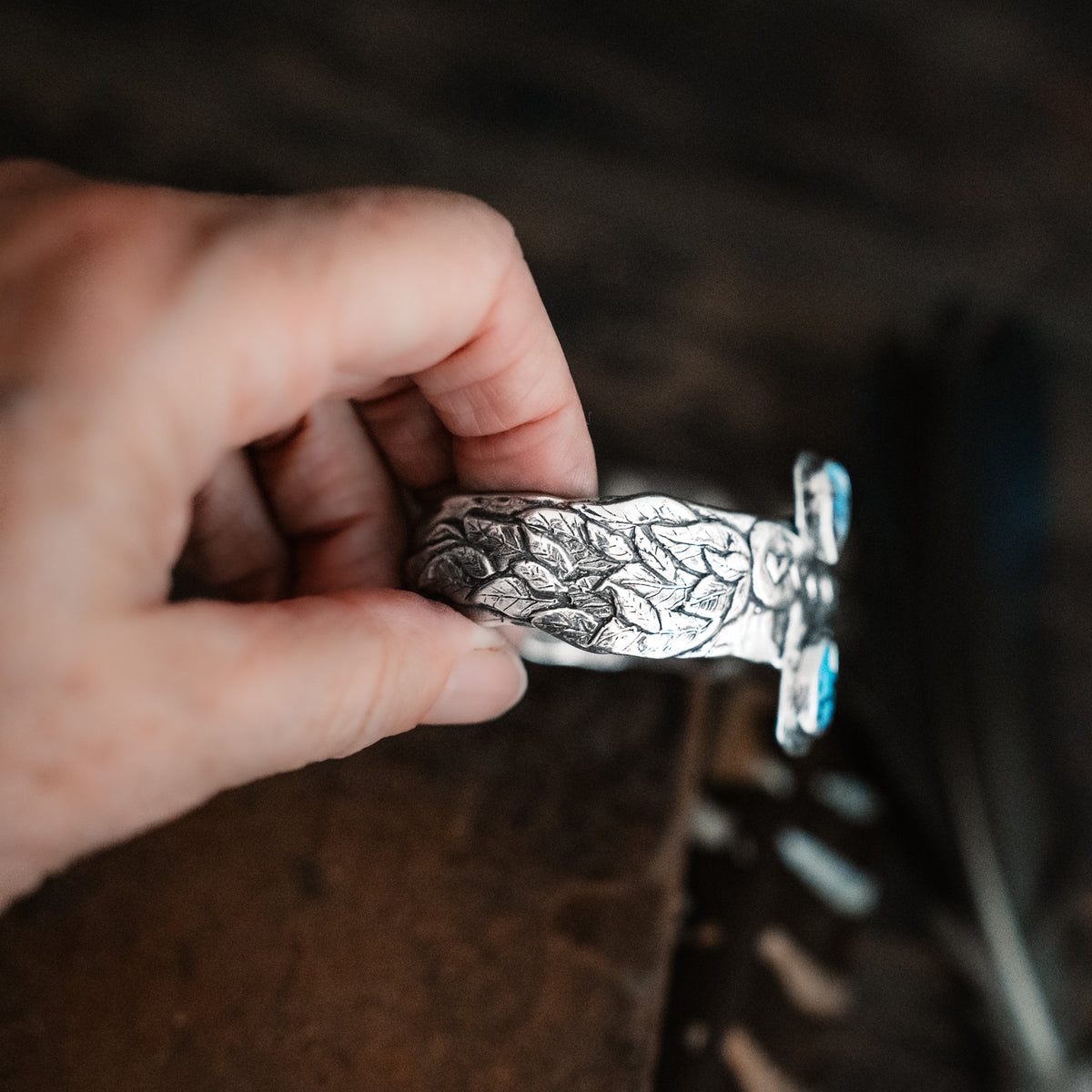 Big Faith Golden Hills Lavender Turquoise Cuff