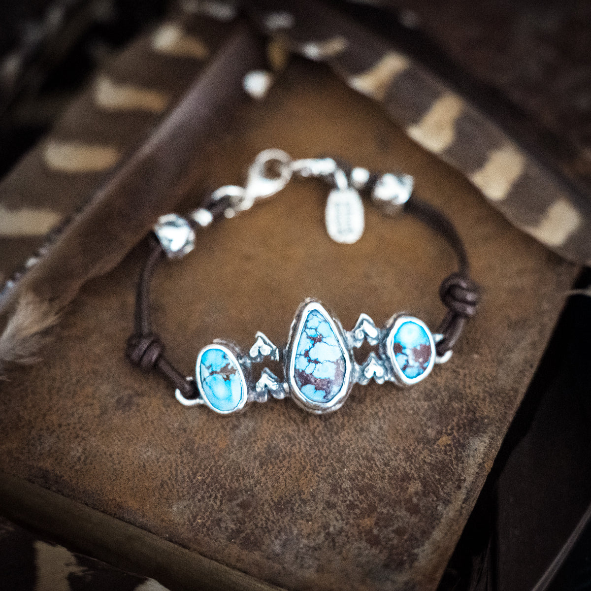 Big Sky Golden Lavender Turquoise Bracelet