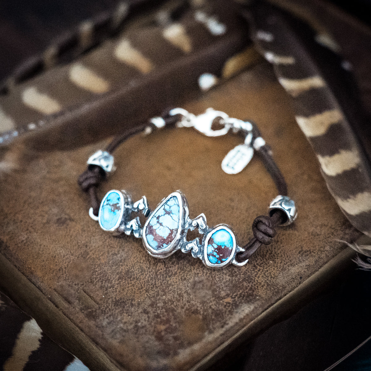 Big Sky Golden Lavender Turquoise Bracelet
