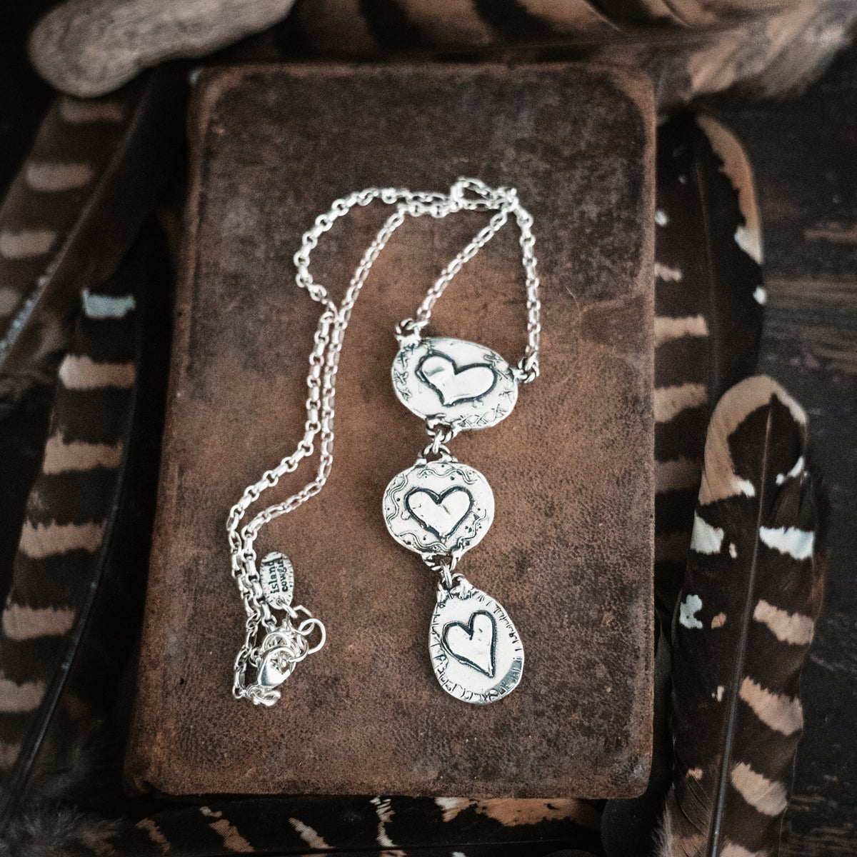 Stepping Stone Black Jack Necklace