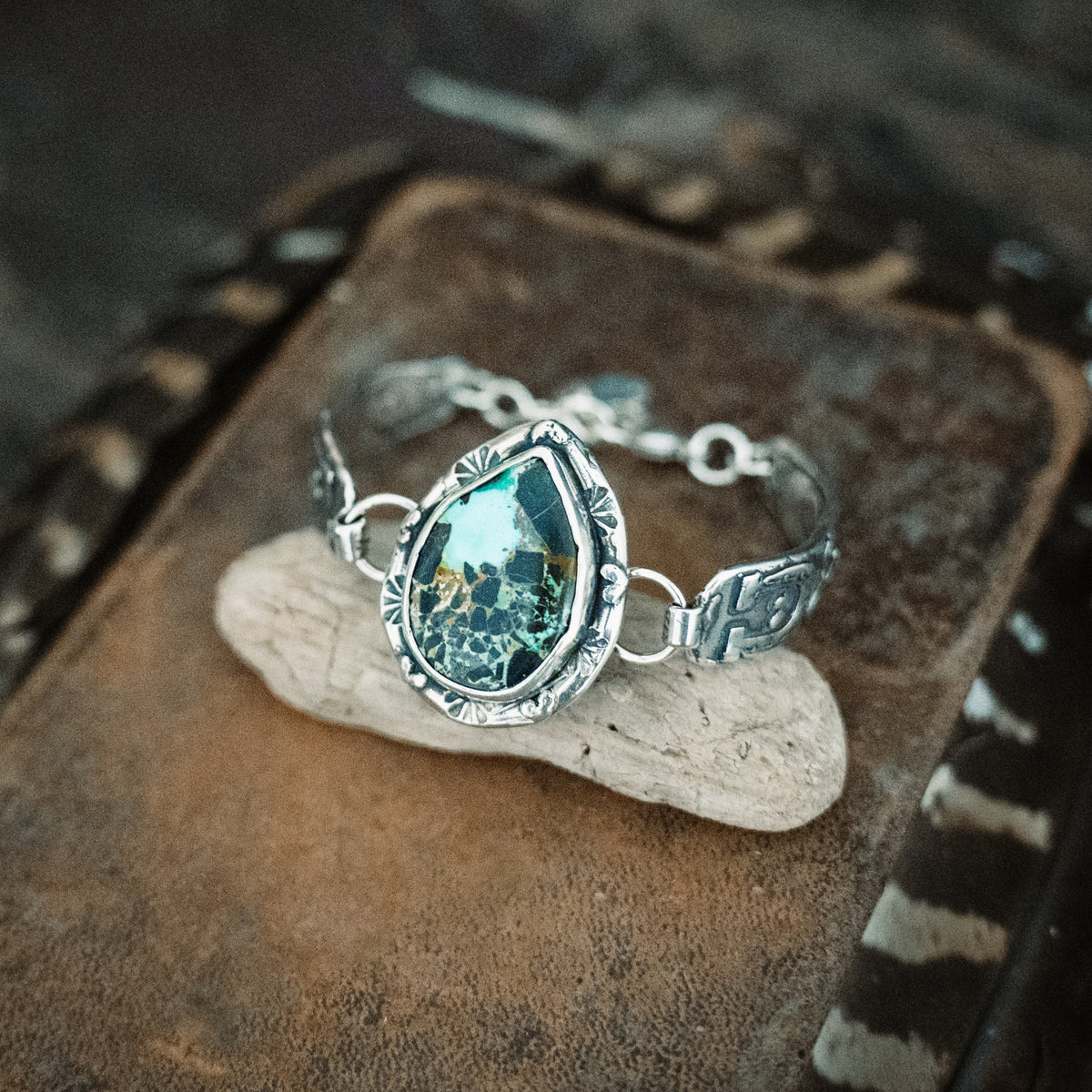 Black Jack Turquoise Bracelet