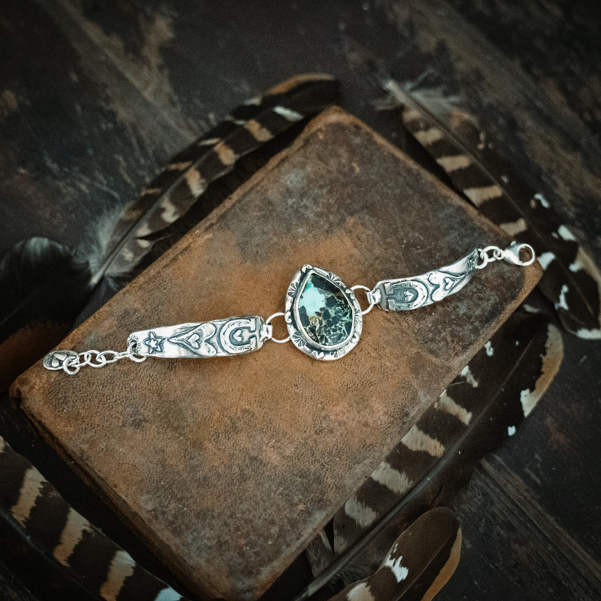 Black Jack Turquoise Bracelet