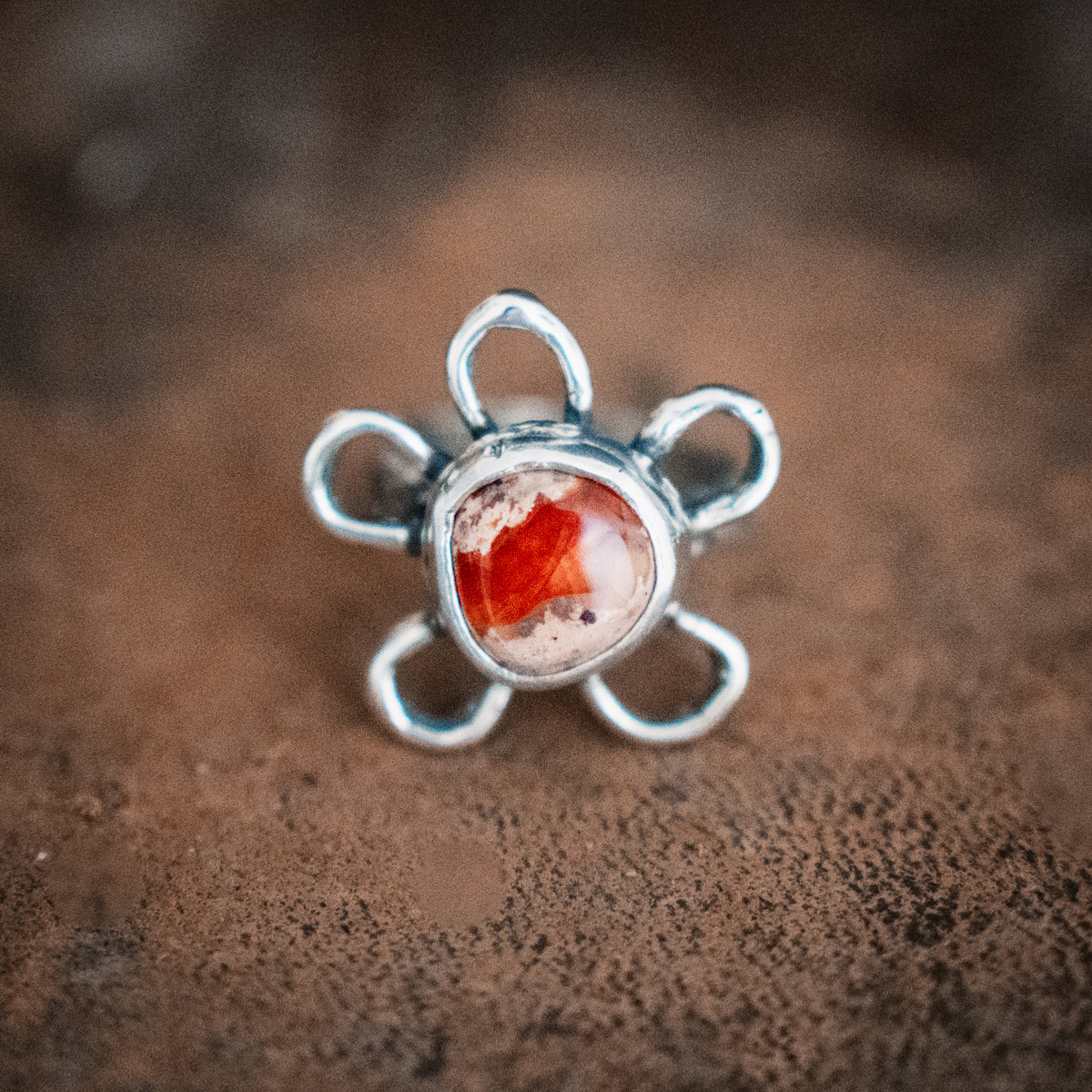Blossom Fire Opal Ring- Size 7.5