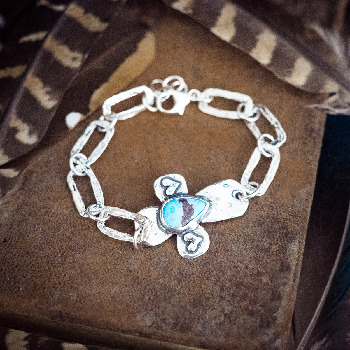 Lavender Blue Faith Turquoise Bracelet