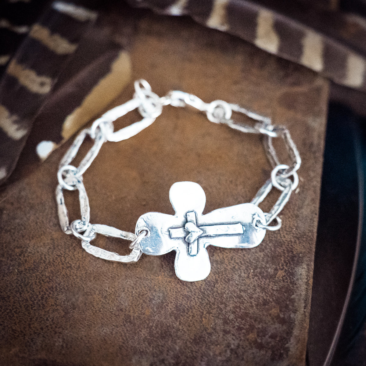 Lavender Blue Faith Turquoise Bracelet