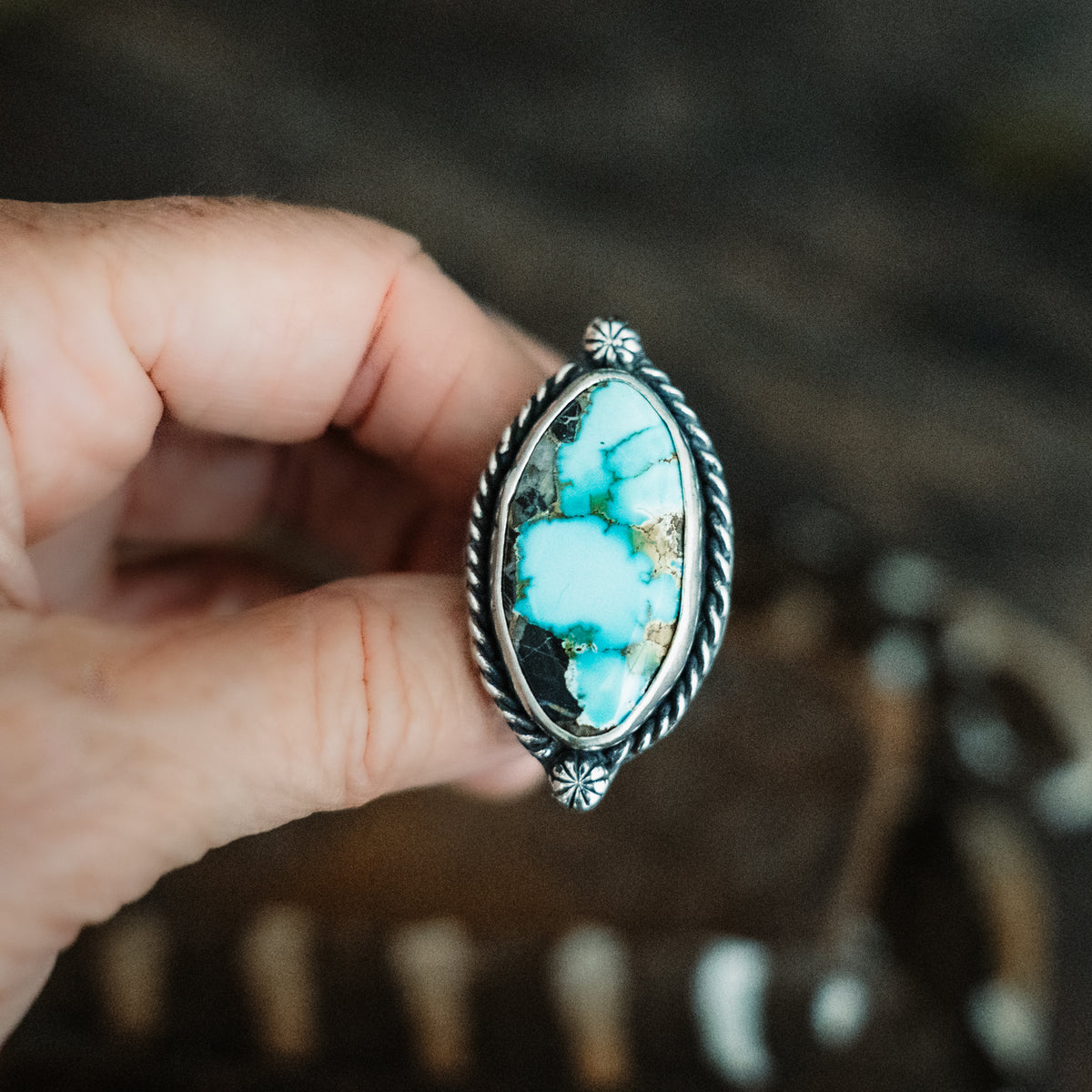 Blue Moon Turquoise Ring - Adjusted to your Size
