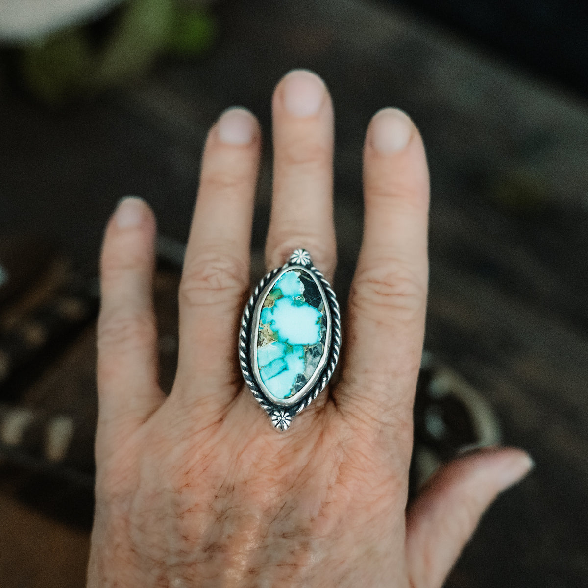 Blue Moon Turquoise Ring - Adjusted to your Size