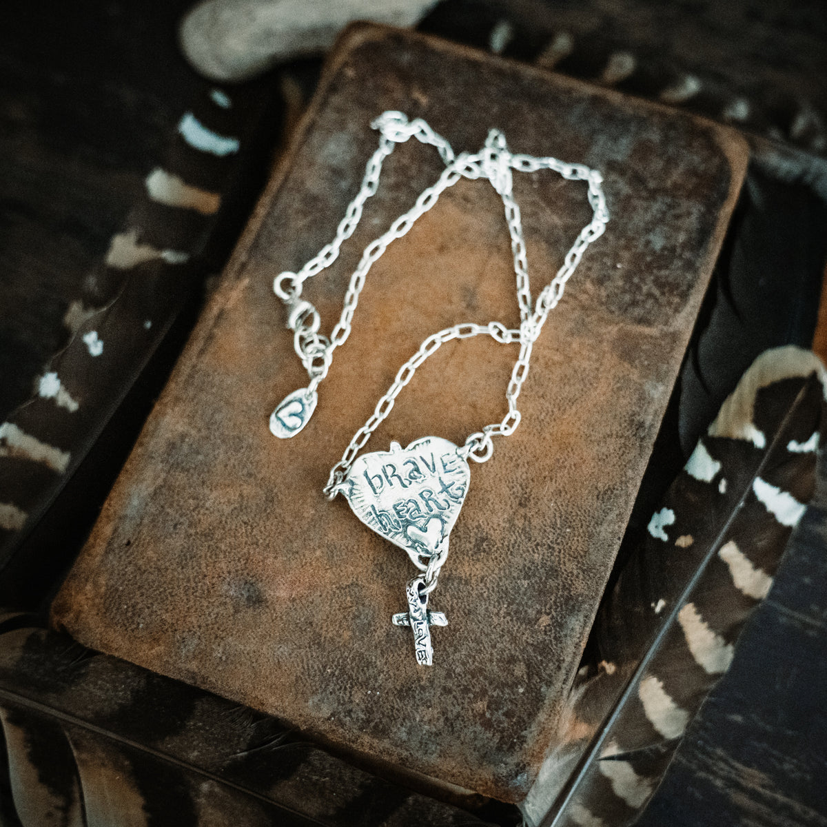 Brave Heart Golden Lavender Turquoise Necklace